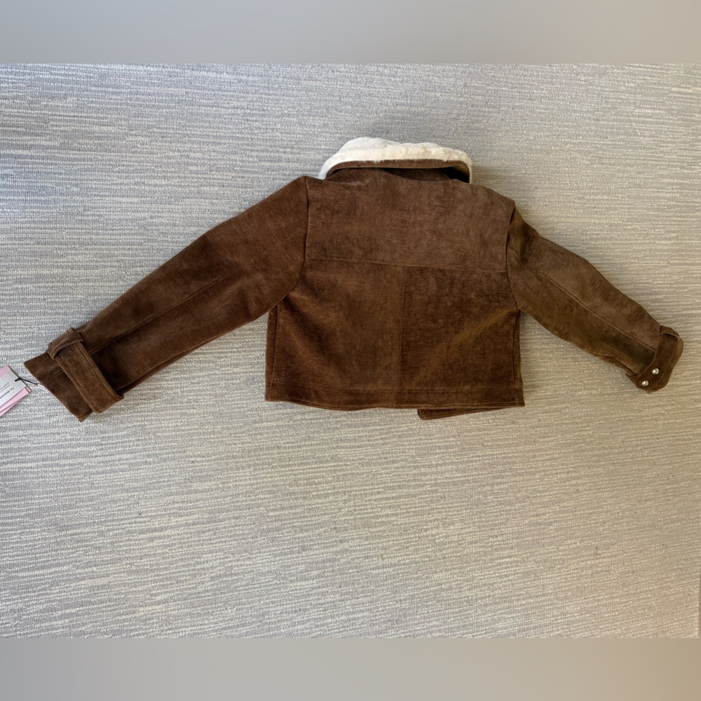 NWT Avec Les Filles Wide Sleeve Brown Corduroy Bomber Jacket  XL - Picture 5 of 5